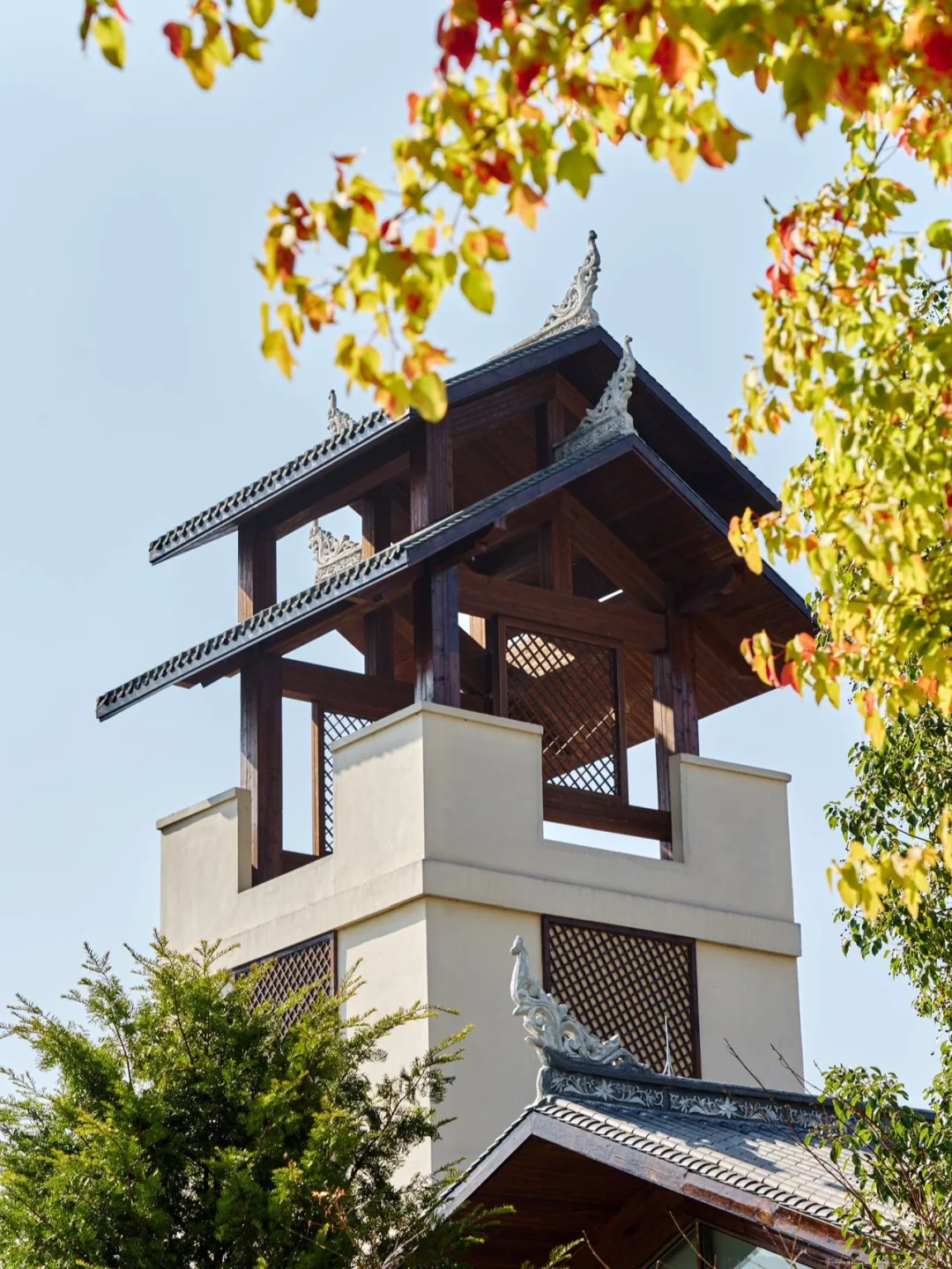 冬天打卡建在森林里的一家温泉小镇！