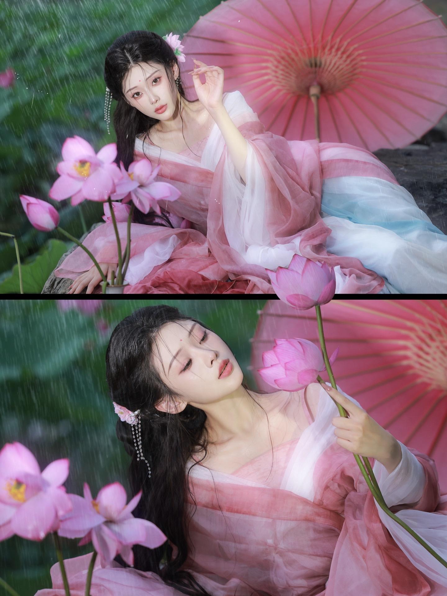 雨疏风骤 ｜雨荷。拍了拍夏天的雨中荷花～