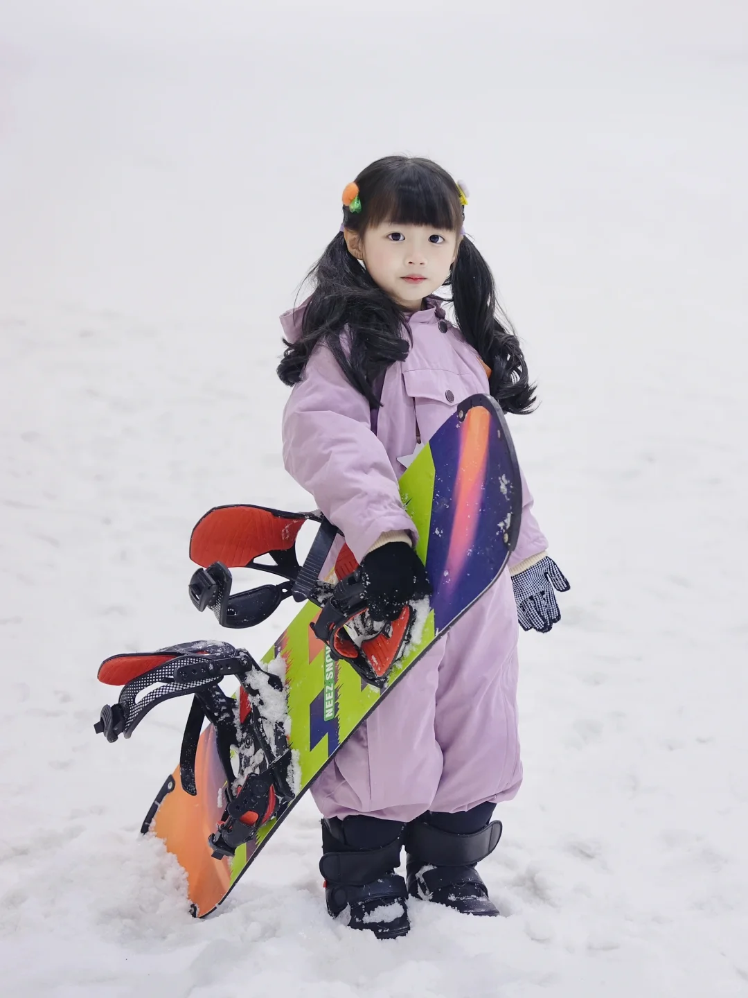 勇敢的人先享受世界❗️5岁宝宝去滑雪啦🏂🏻