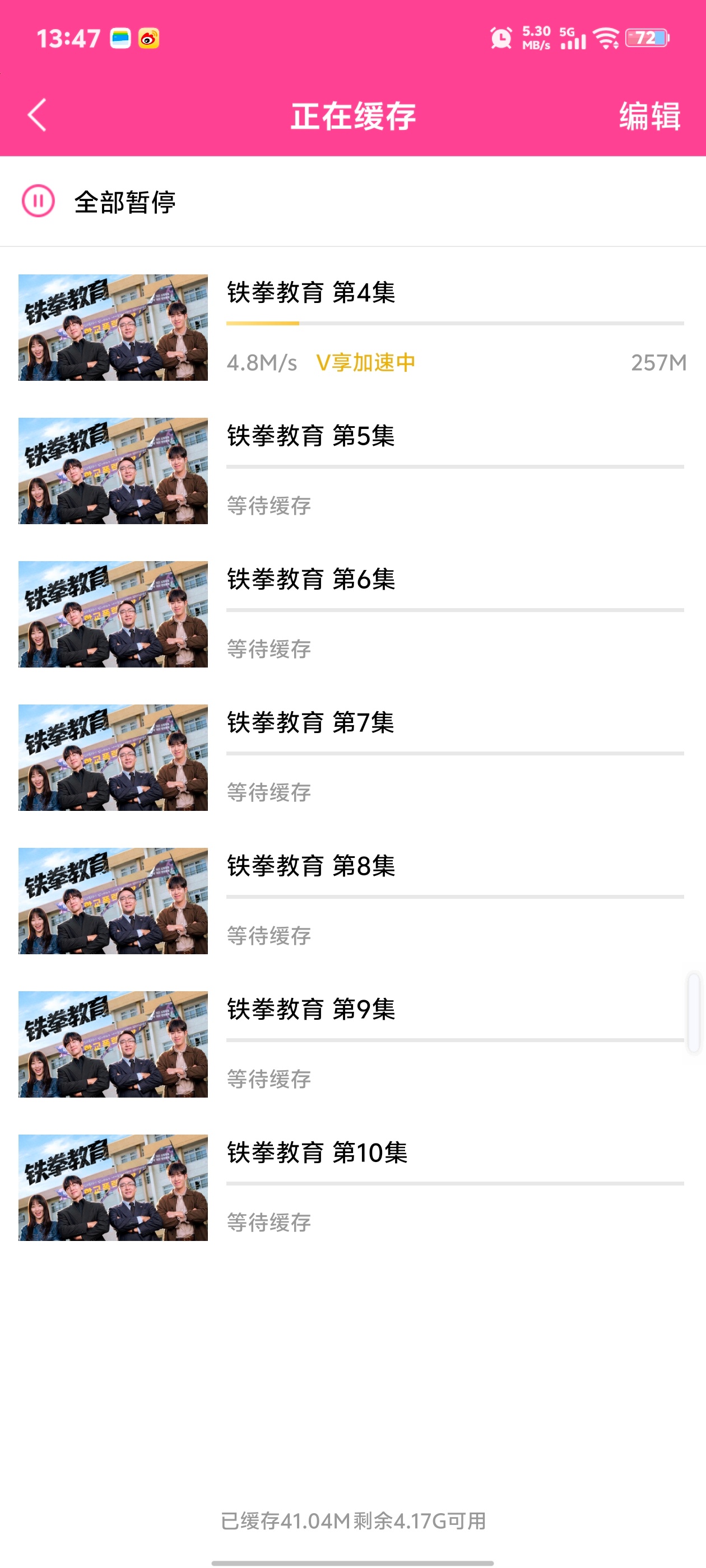 我将今晚在车上看剧 