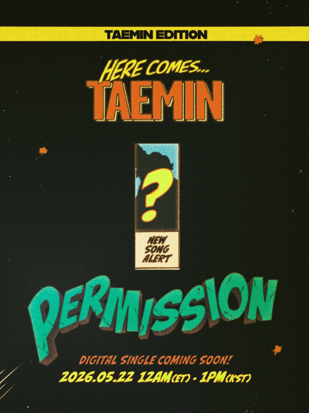 泰民《PERMISSION》预告，将于5月22日发行 