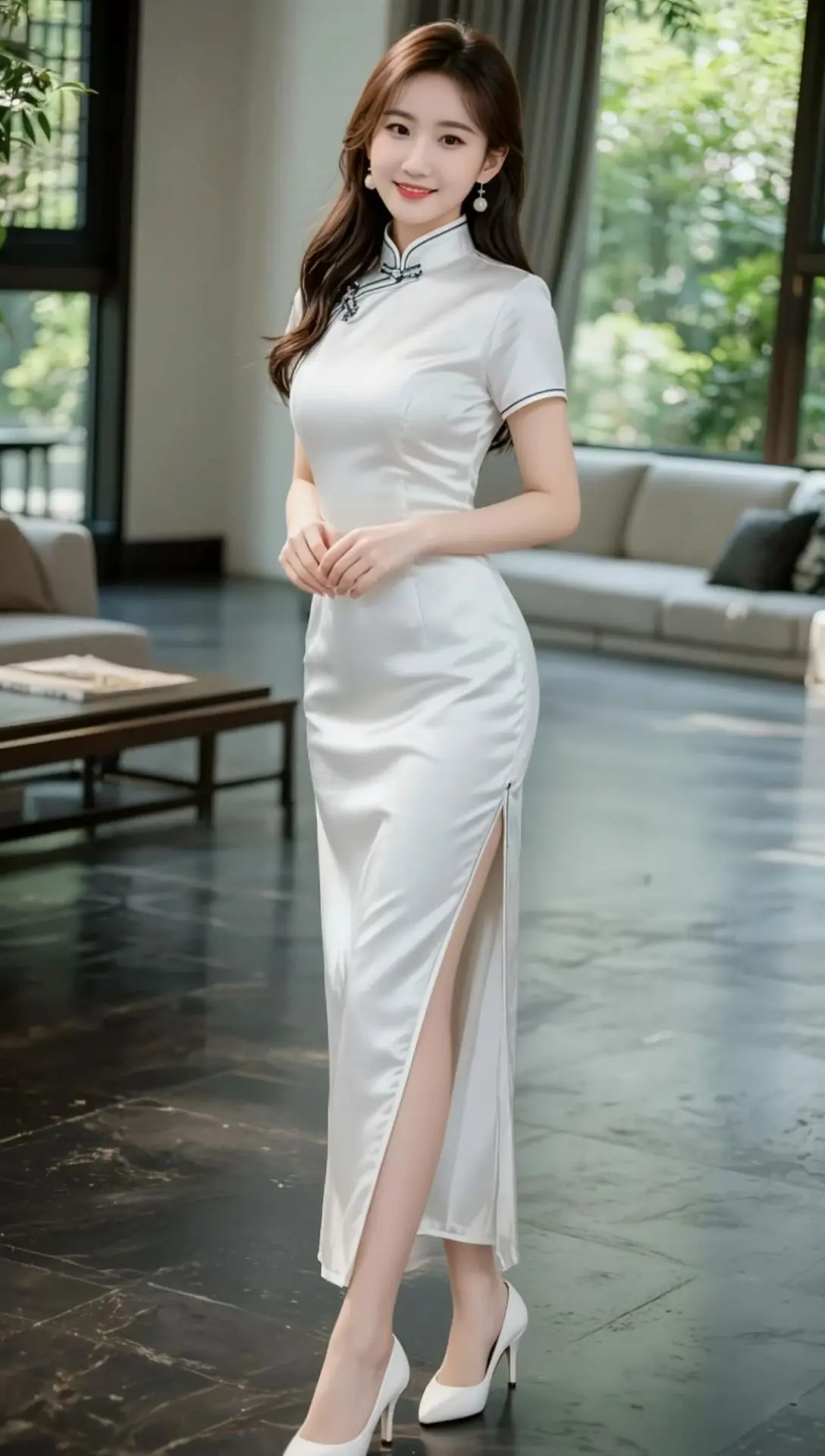 AI中式旗袍照 随变ai随便玩