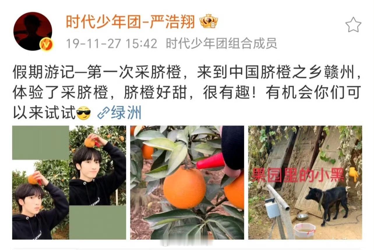 真的有点心疼严浩翔了 严浩翔每年都会往宿舍搬几箱橙子严浩翔真的是一个很善良的孩子