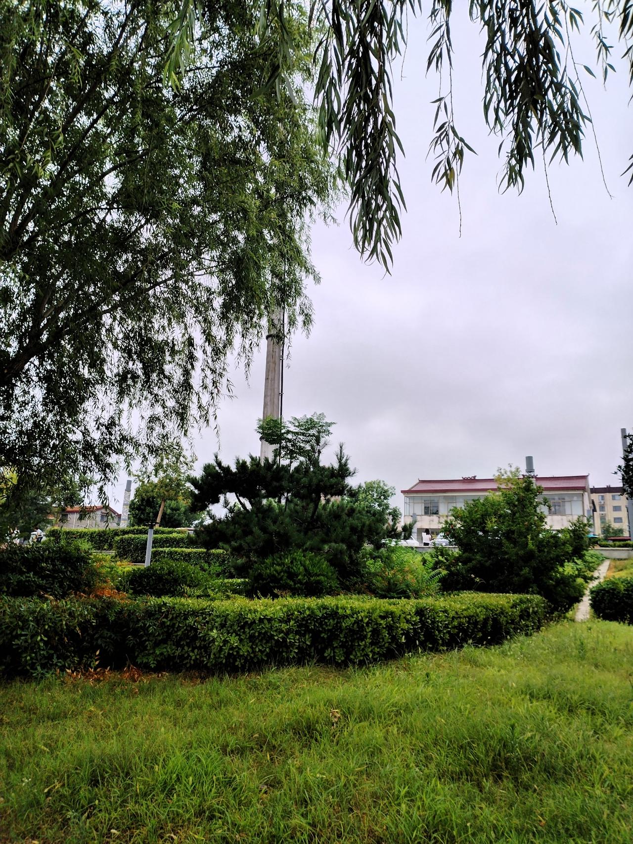 昨天下午天气凉爽，没事去公园散散步，看到沙颍河两岸风景如此美丽，拿起手机，随手拍
