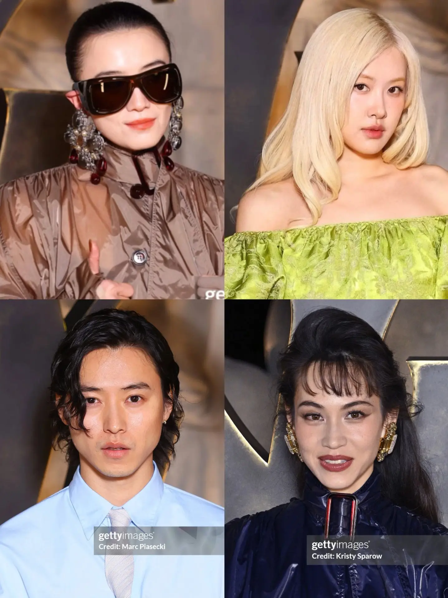 YSL看秀G社生图。朴彩英、宋佳、山崎贤人、水原希子、泰星milkYS...
