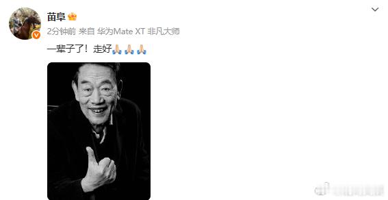 【相声演员杨少华去世】9日下午，记者从相声演员苗阜、天津知名相声主持人小佀老师处