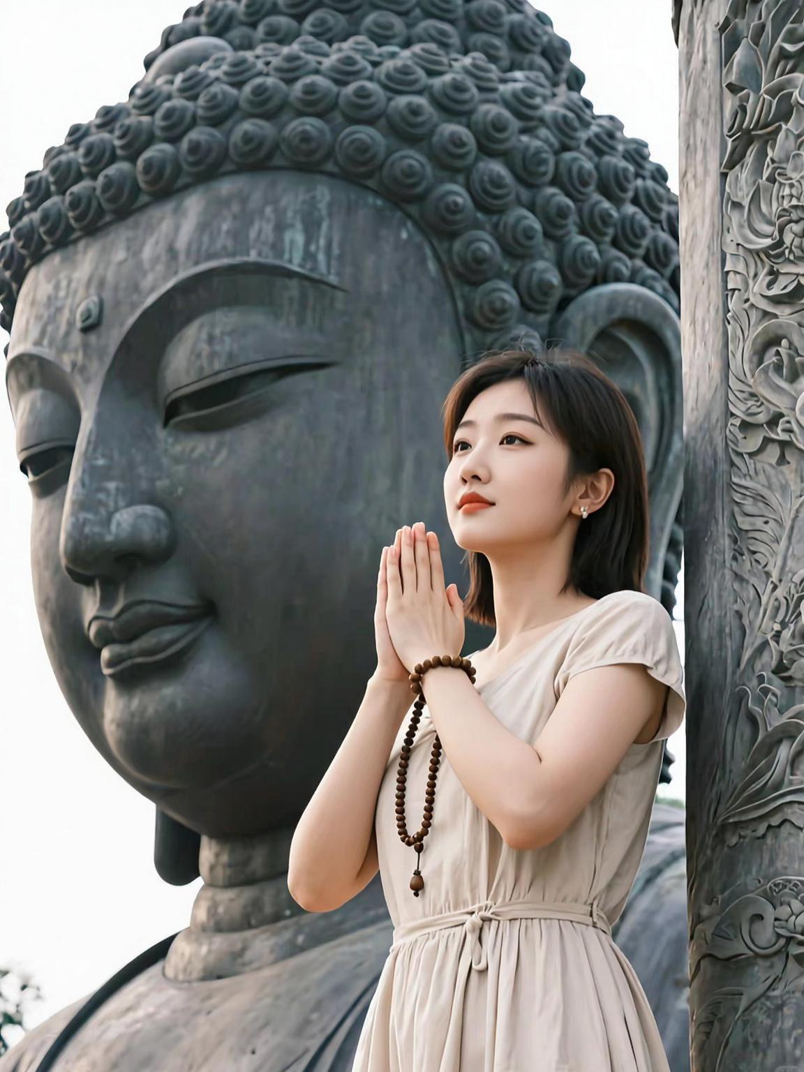 AI佛畔静思影 抖音ai创作