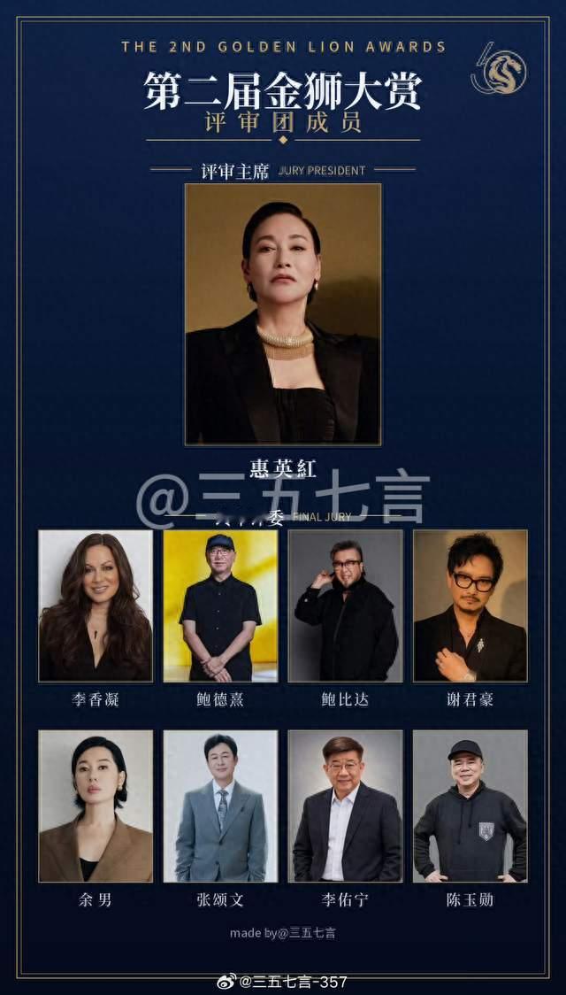 惠英红出任金狮大赏评审主席！半生阅片，她最懂演员