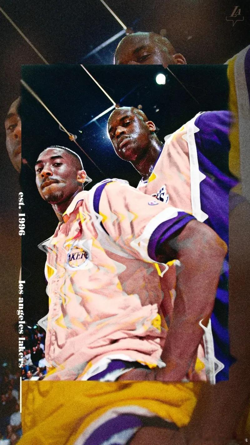 绝代双骄：科比·布莱恩特与沙奎尔·奥尼尔亲密照！科比KobeBryantOK组合