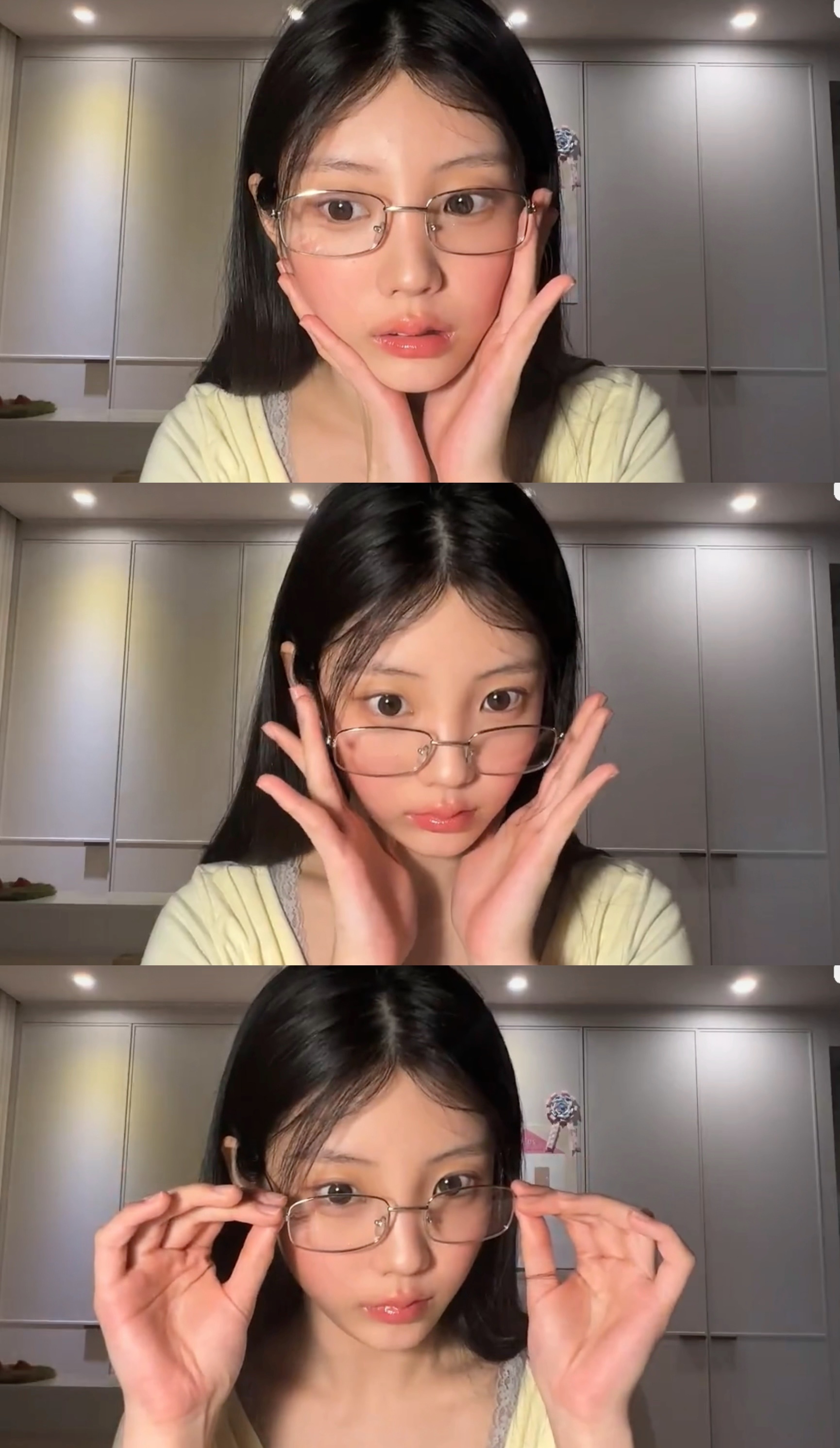 我好期待李沅禧变成成女戴这个眼镜发一串自拍的那一天