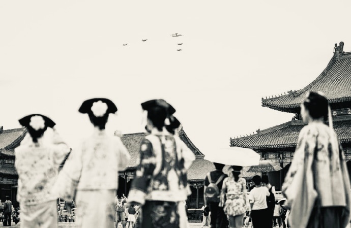 下周三就能看阅兵了这图谁拍的？是个人才！ ​​​