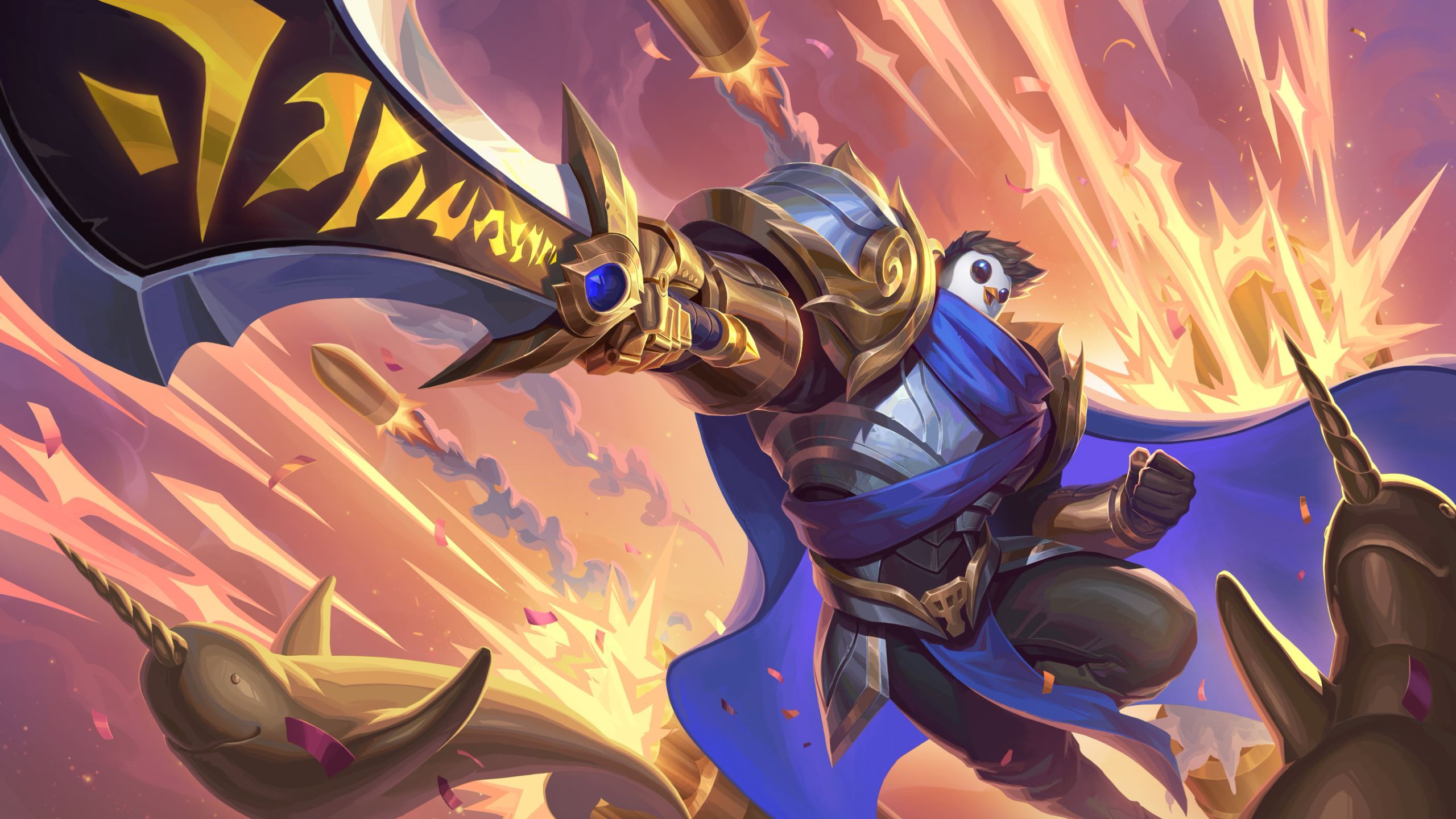 云顶之弈企鹅 不朽盖伦新的原画英雄联盟