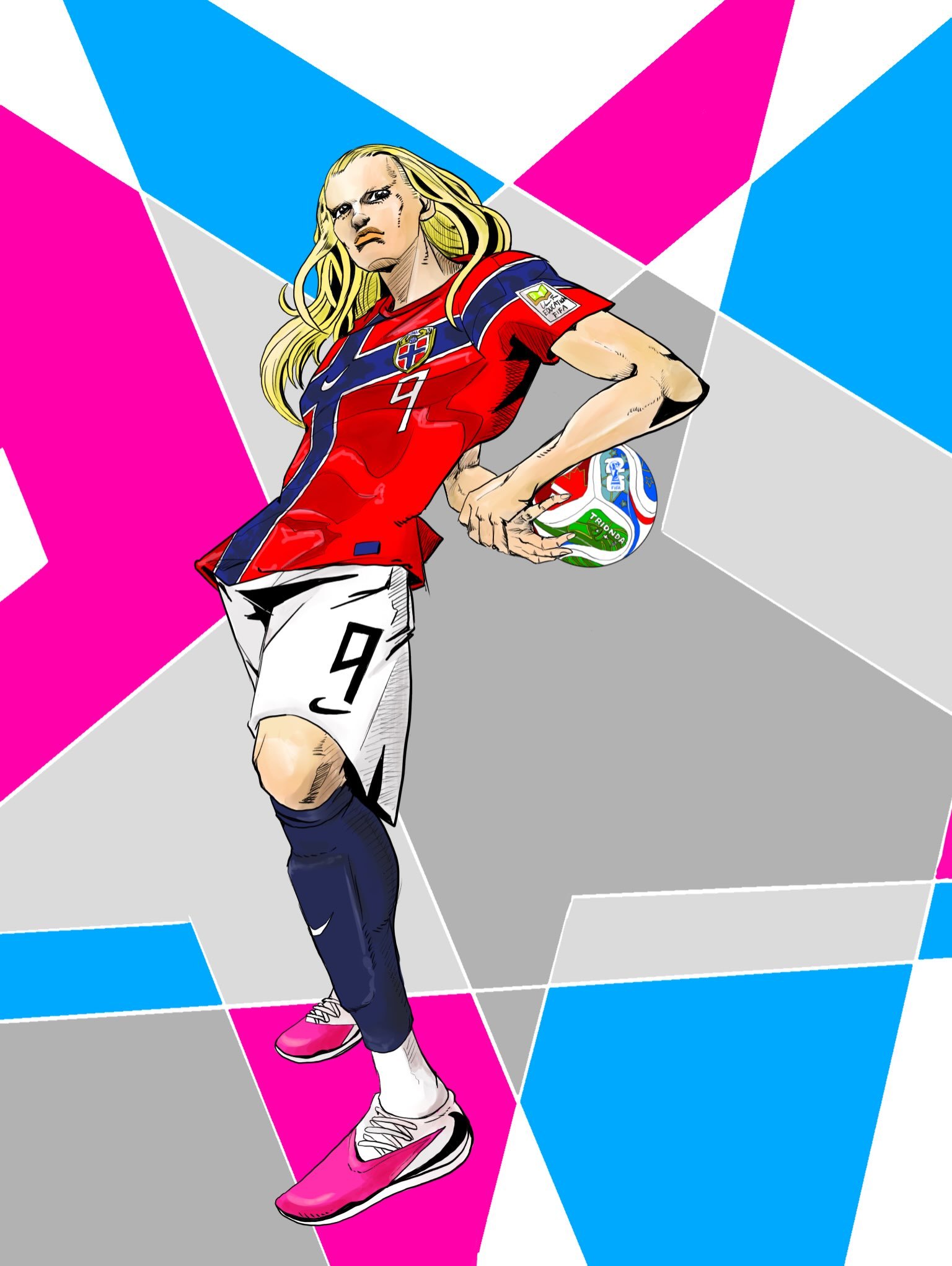 世界杯 JOJO画风哈兰德by runrun_ac 