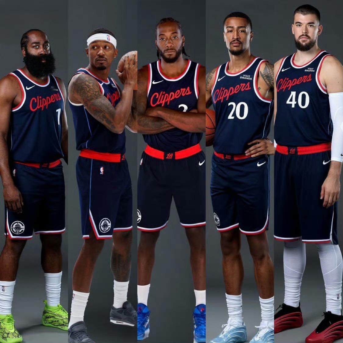 快船今日首发；哈登，比尔，小卡，祖巴茨，科林斯新赛季篮不住nba常规赛 ​​​