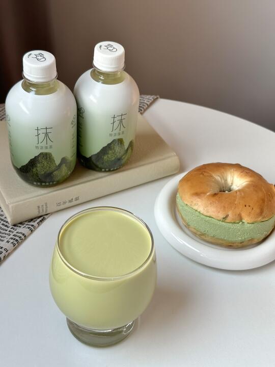 被同事追着问的下午茶CP！山姆特浓抹茶+贝果