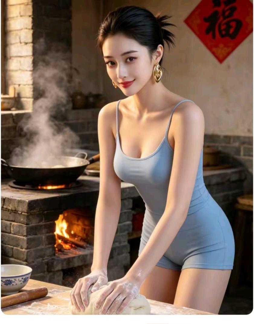 〔赞美女〕
美女长的真漂亮；
衣服穿的真合体；
家务活儿啥都会；
煎炒烹炸数第一