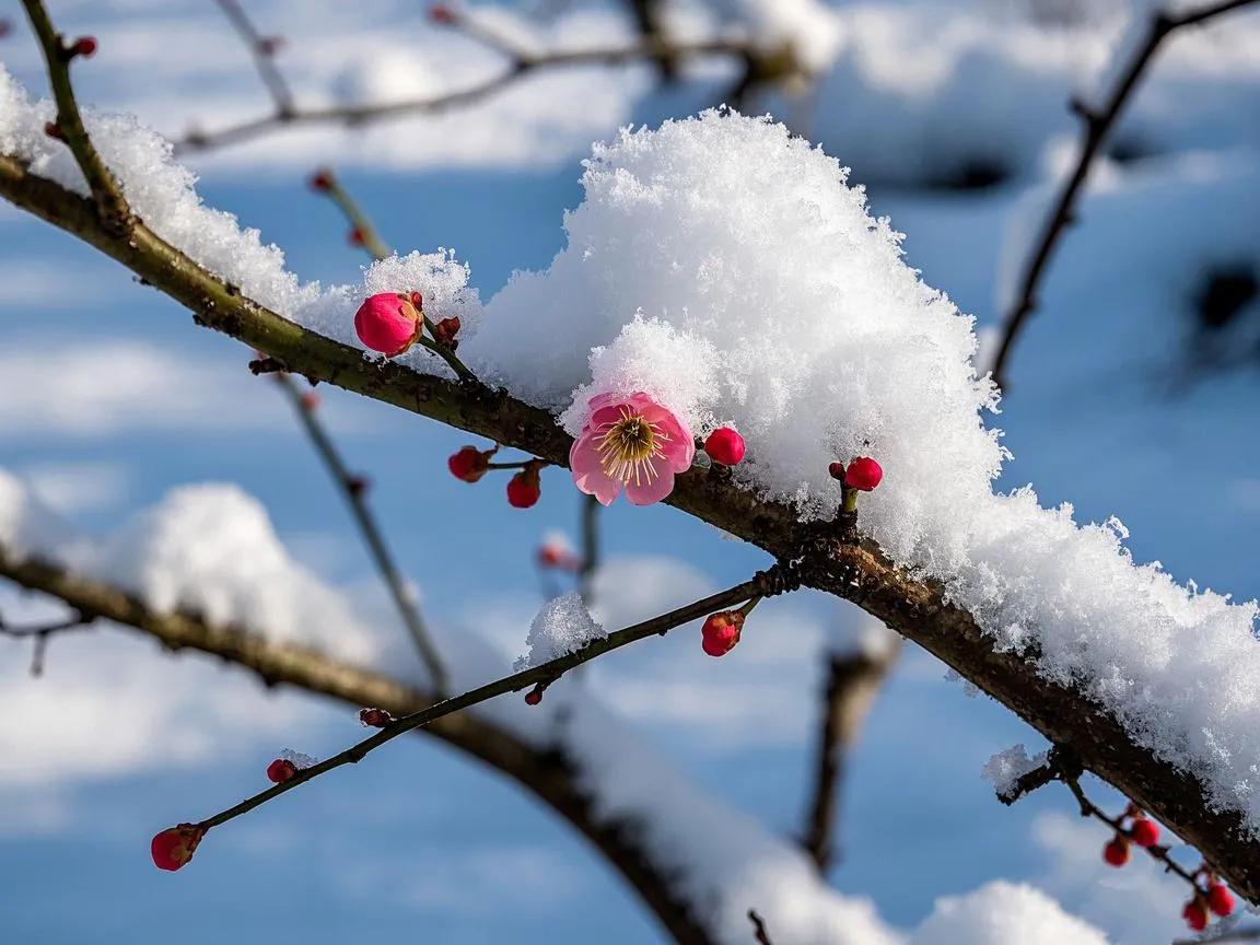 上联：雪压梅蕊，点点贞魂傲雪歌
下联：[火炬][火炬][火炬][火炬][火炬][