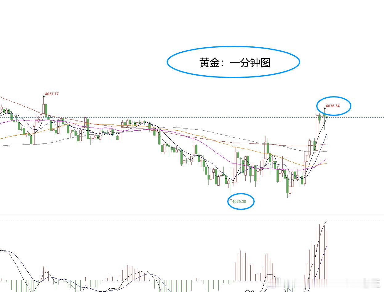 提前布局黄金4025多，现报4036位置已有110点，跟随者自行保护到手的利润！