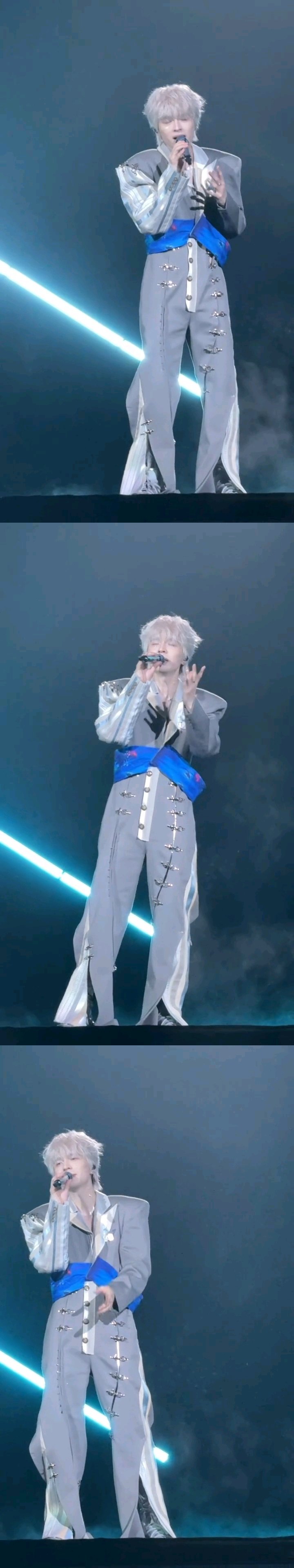 蒲熠星北京场造型 谁懂啊家人们！这次蒲熠星北京演唱会造型直接杀疯。开场他一袭白色