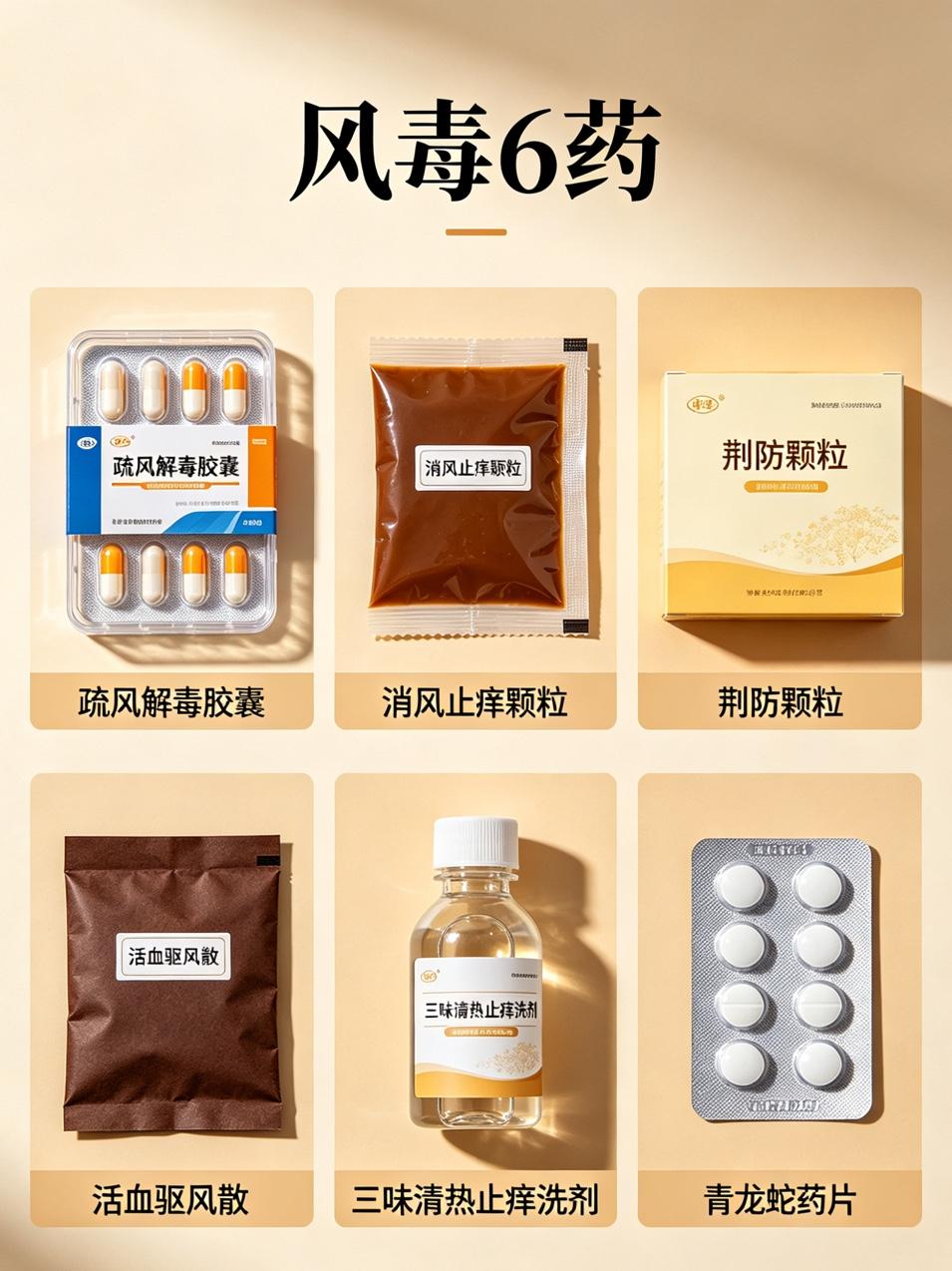 风毒6药，寒毒6药，湿毒6药，燥毒6药，24个经典中成药，一文总结

一、风毒6