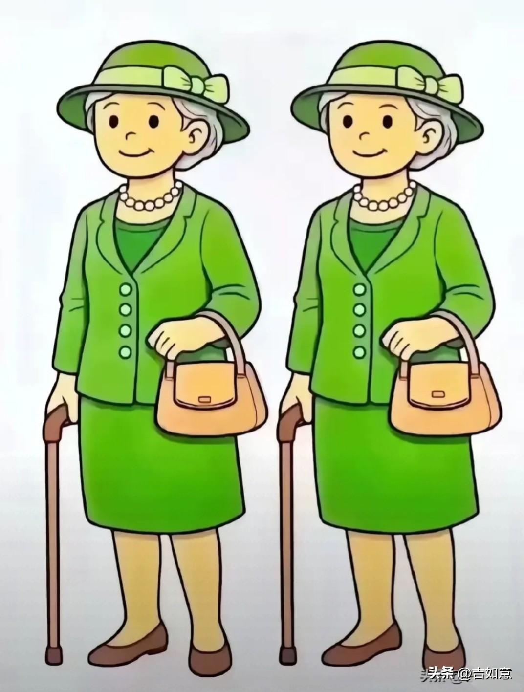 如果能找到两处不同！
为你的观察力叫绝人眼力测试