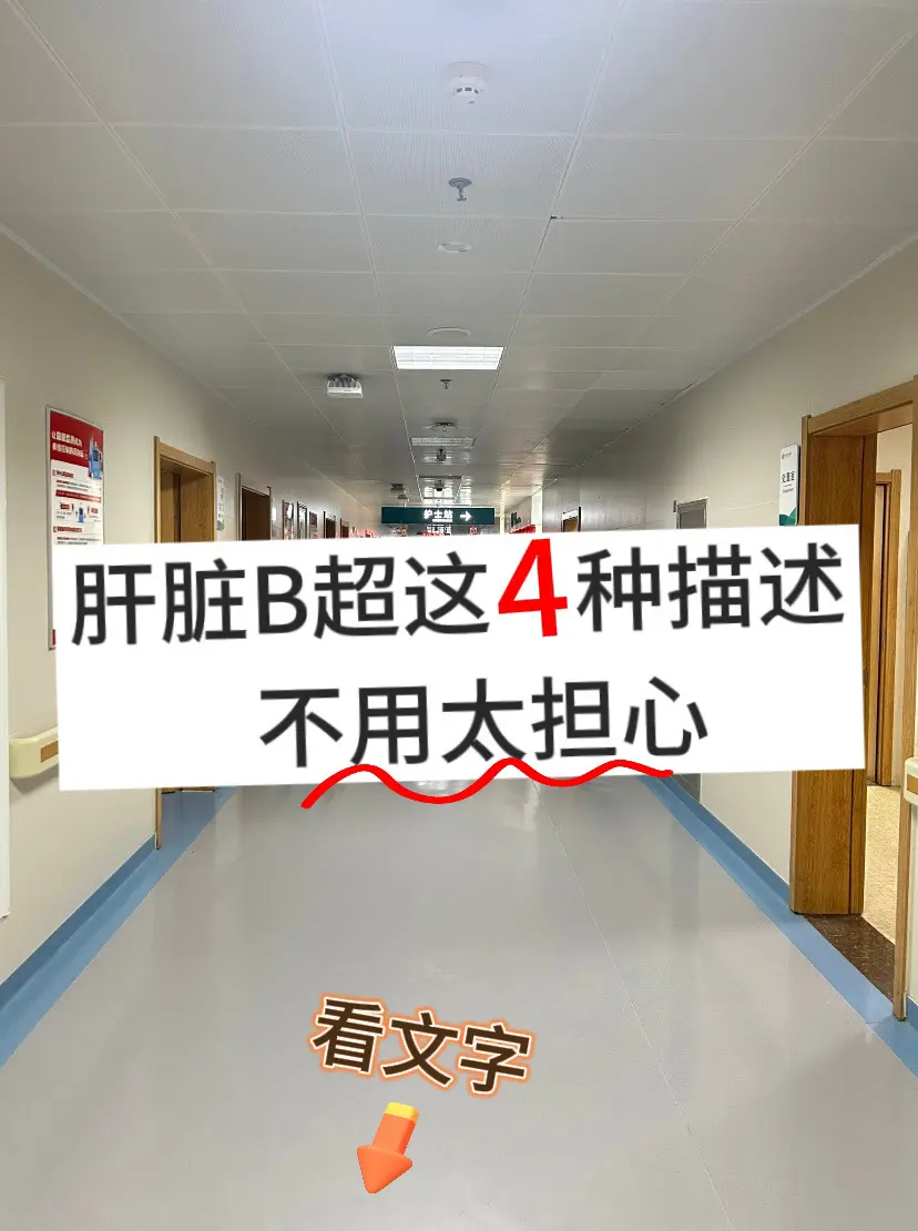 肝脏B超这4种提示，不用担心！肝脏B超可以查出肝脏的大小、形态，肝脏的...