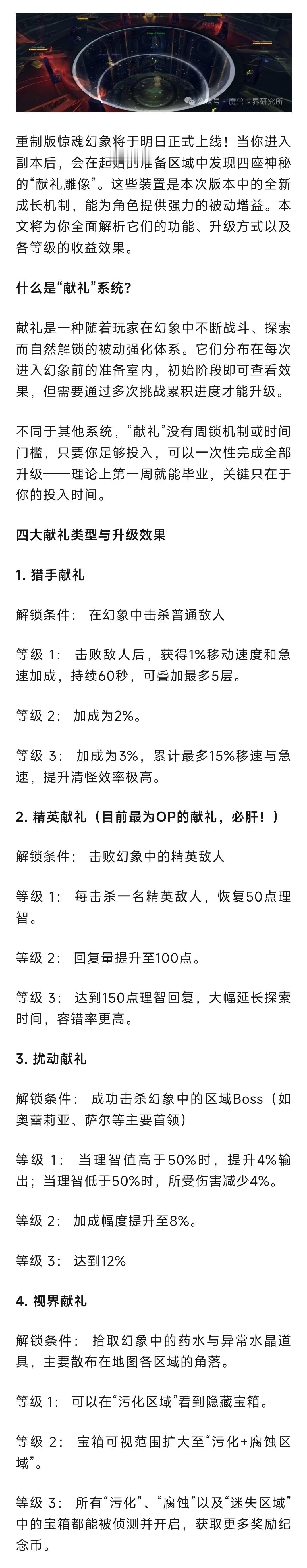 魔兽世界 魔兽：肝帝专属！幻象献礼机制介绍！超强增益，第一周就可刷满！ ​​​
