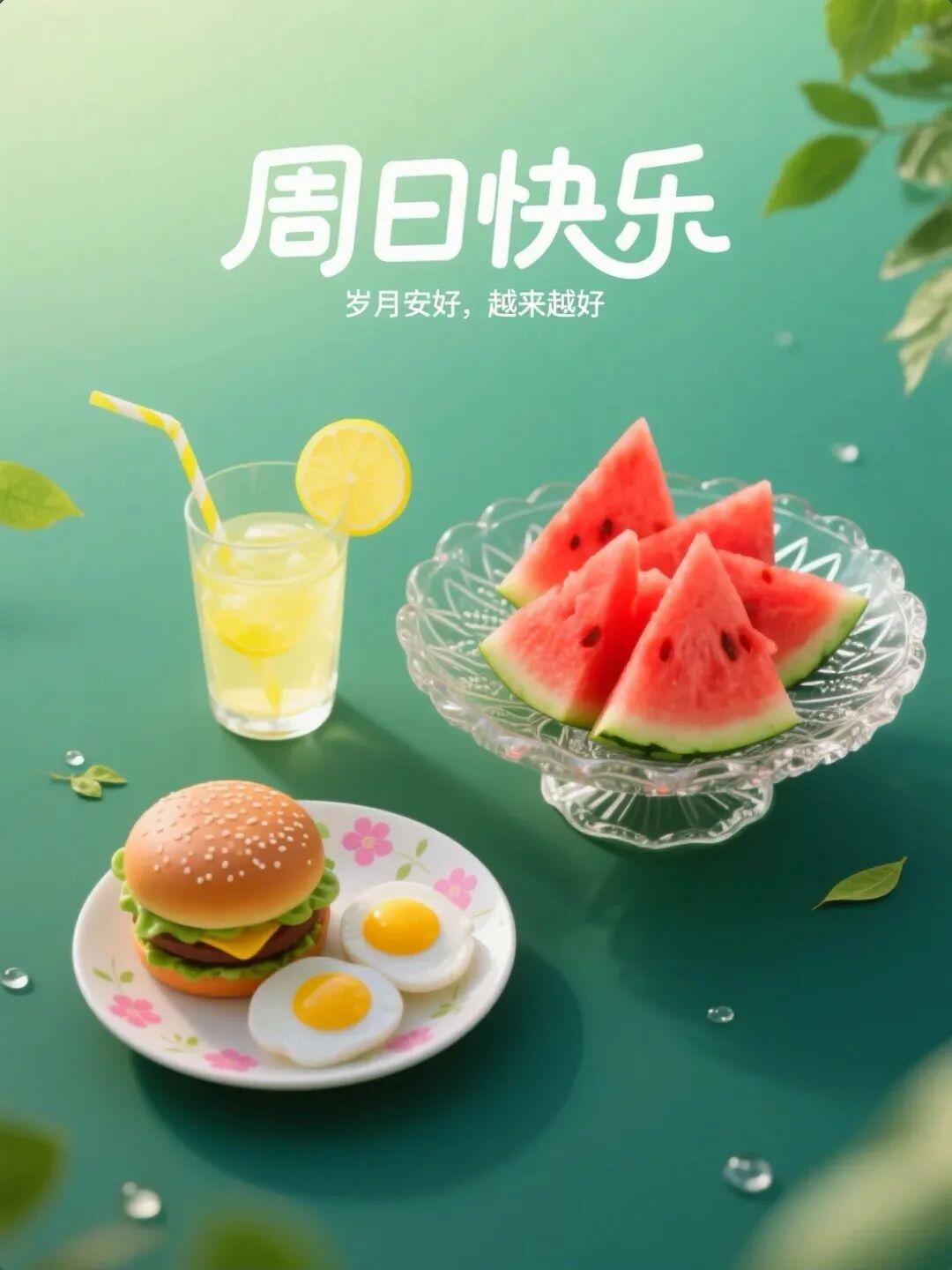 周日快乐！日子不求轰轰烈烈，平安自在便是最好，记得多留意身边美好。再忙也别忘了好
