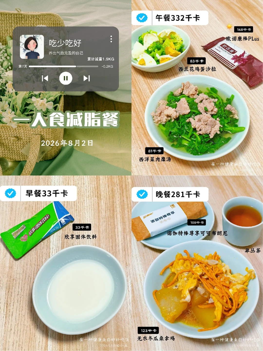 一人食减脂餐｜低碳高蛋白，7天瘦了1.9kg
