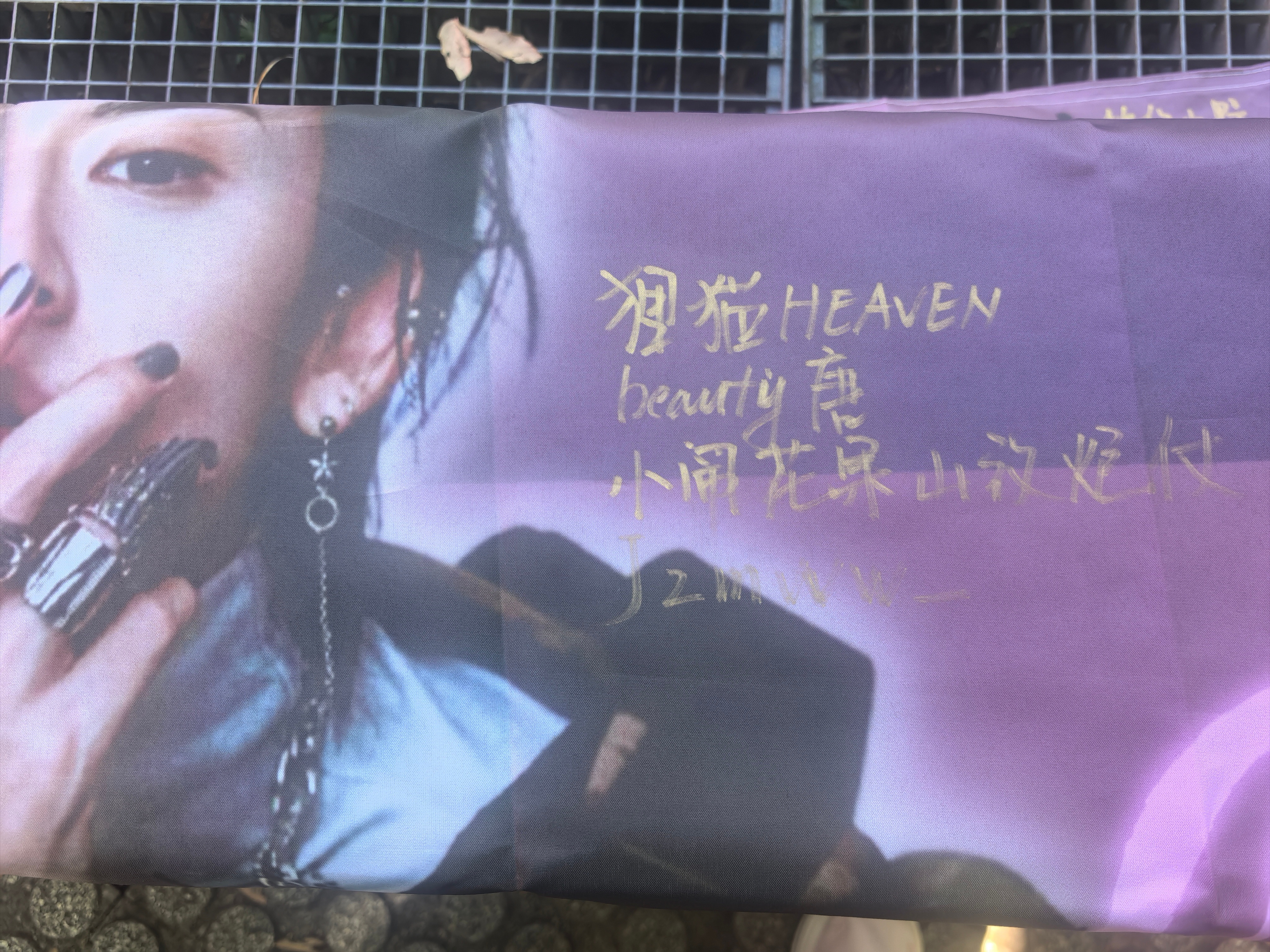 小鬼全球巡回演唱会魁 说起签字大旗，其实第一场巴黎的时候小琳凯还不知道咋回事呢，