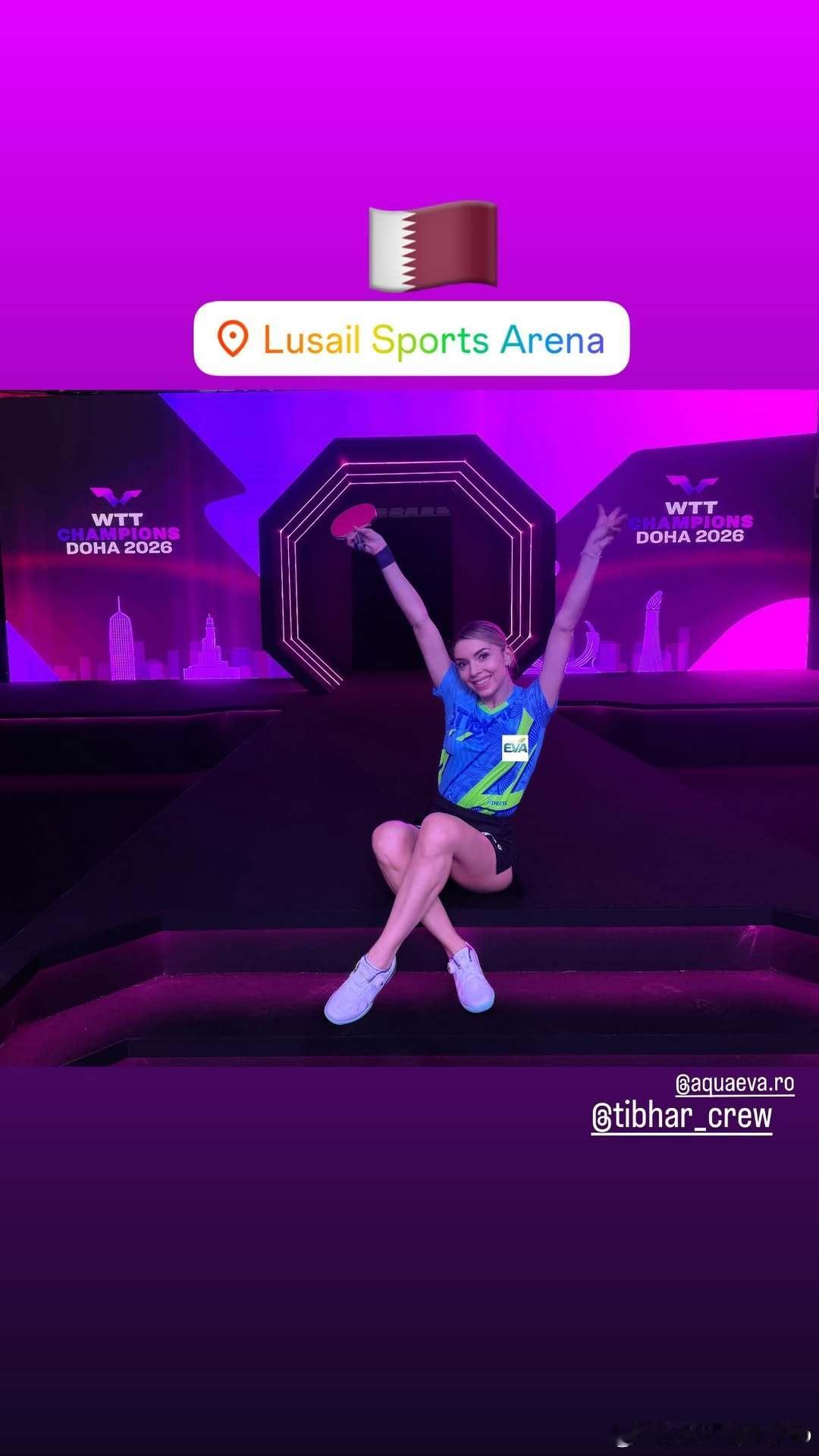 WTT多哈冠军赛2026 斯佐科斯在比赛场馆📸 