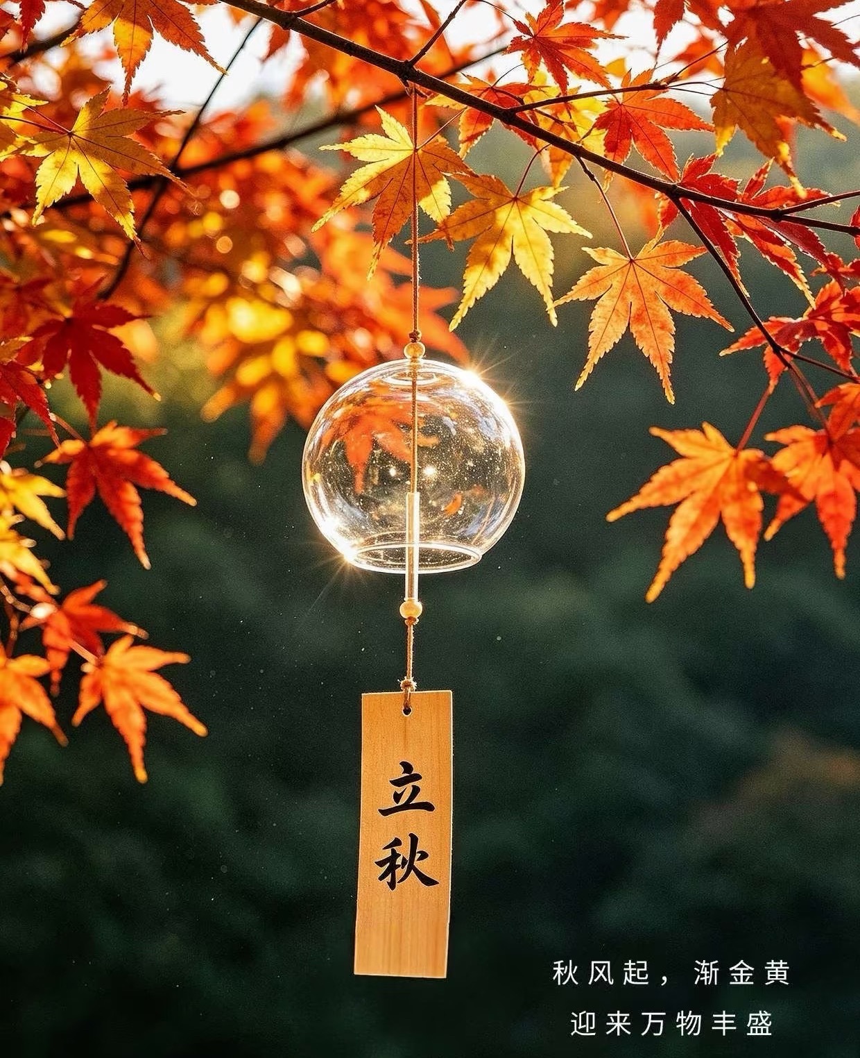 立秋时节🍁四季轮转，夏尽秋来，一晃2026已然过半。愿秋风拂去所有疲惫，余下岁