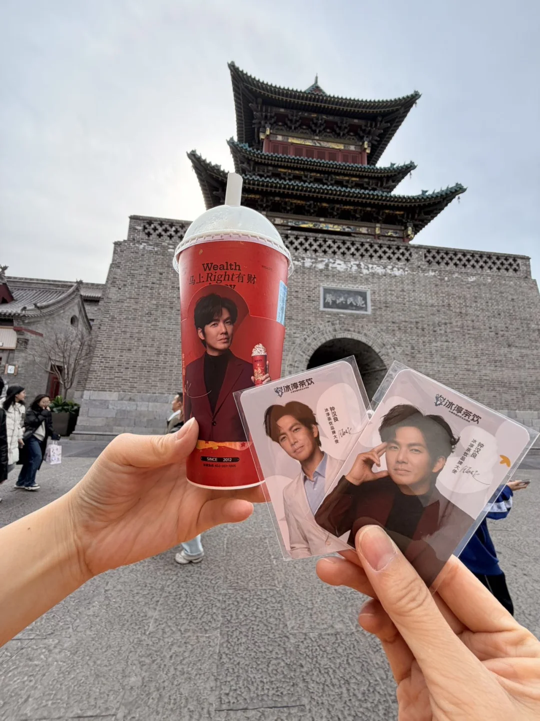 追星zui成功的一次，喝奶茶遇小哇可太哇啦‼️