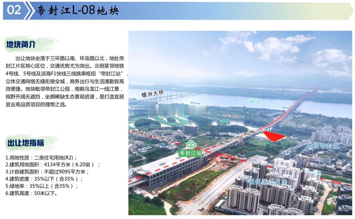 福州地铁再次“夺地”！今天以2000万底价竞得帝封江保租房地块福州地铁“重仓”帝
