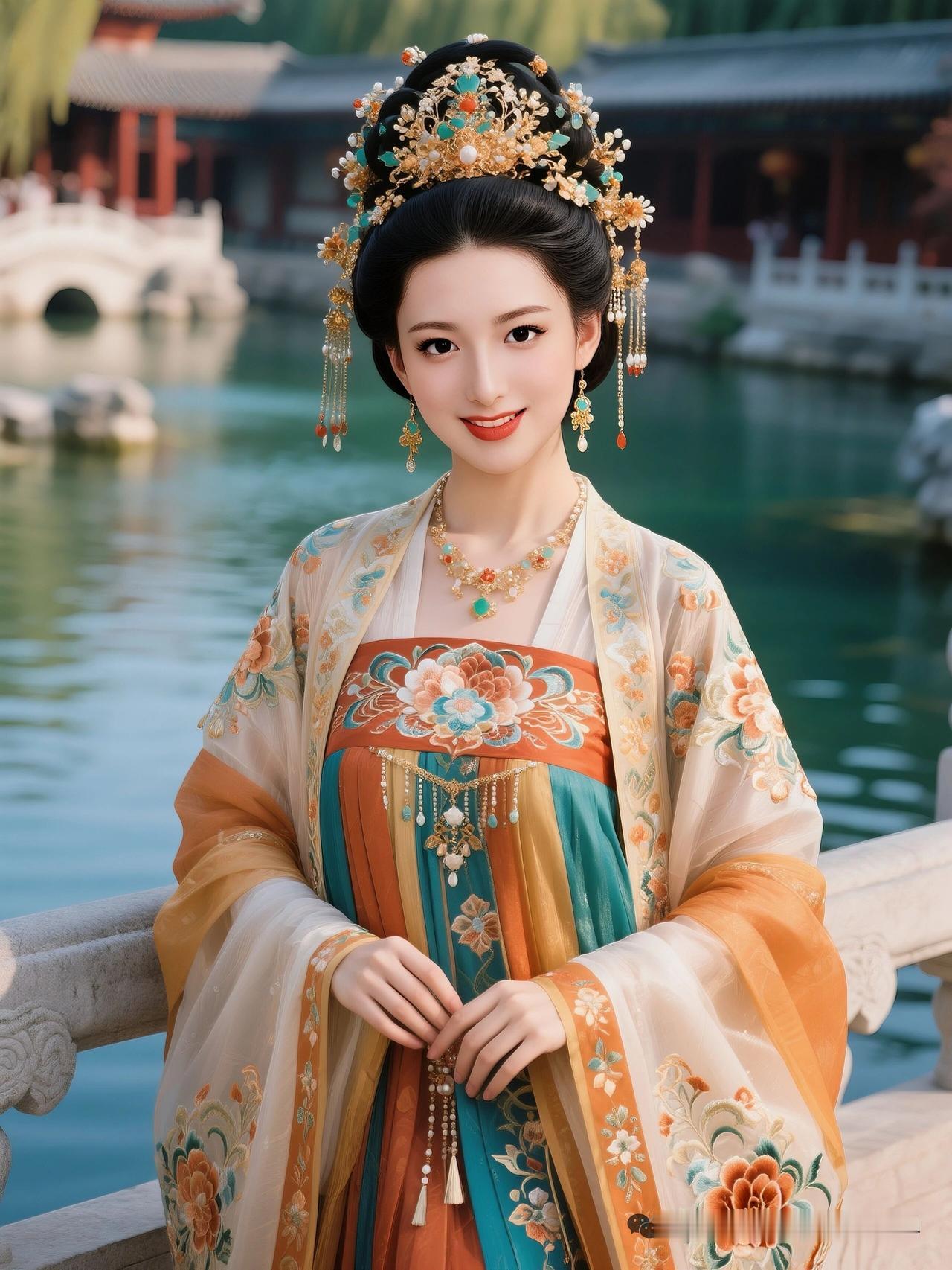 古代小姐姐的服饰有多惊艳雍容华贵，气质出众。