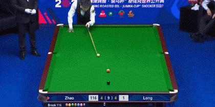 赵心童晋级斯诺克世界公开赛32强又被你装到了！赵心童决胜局单手击球将粉球打进，引