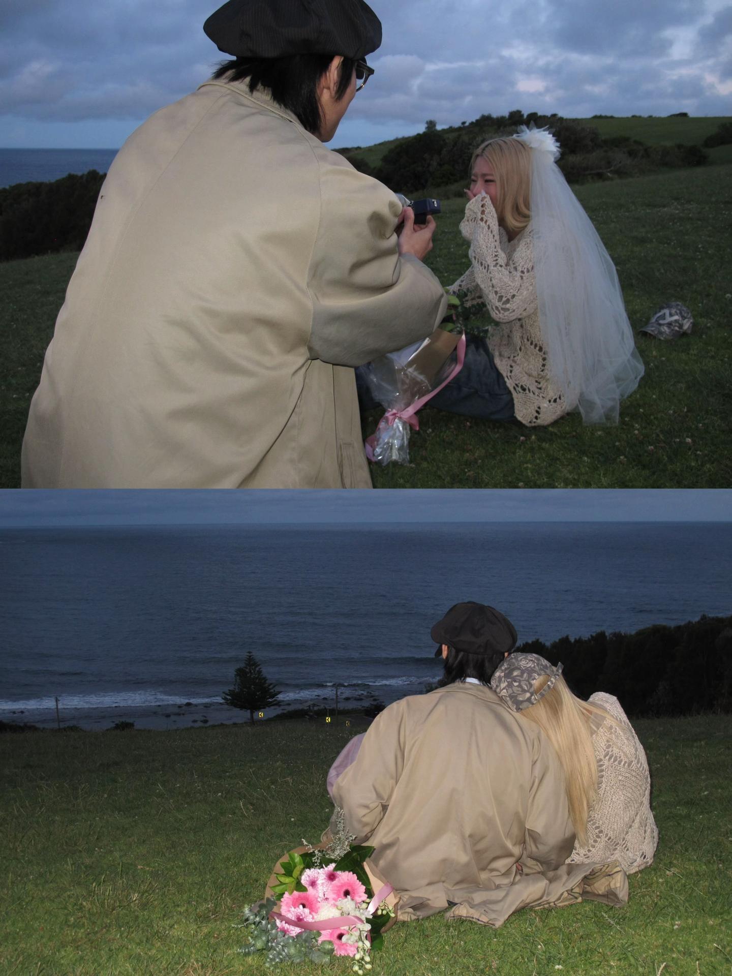 第一次求婚，哭晕了