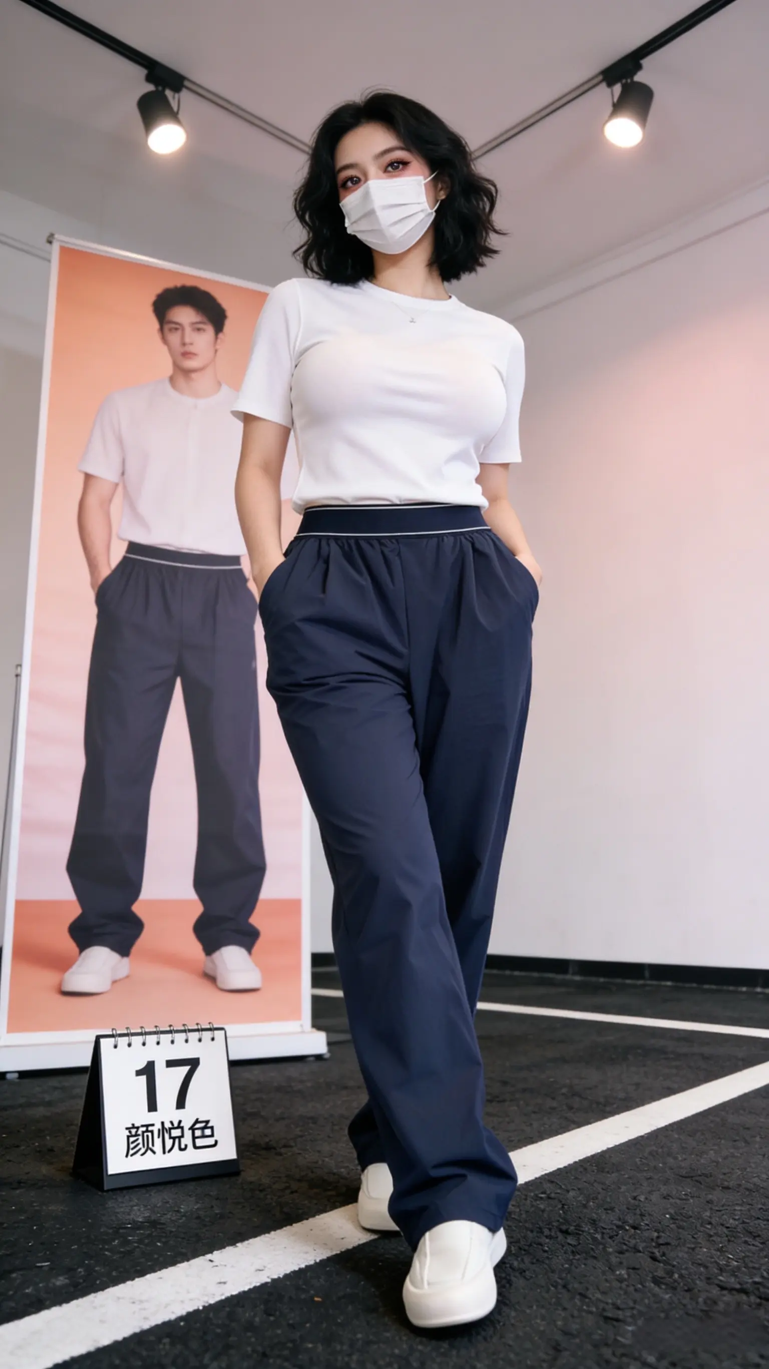 混纺速干神裤加厚户外运动纯色男女百搭通勤休闲裤