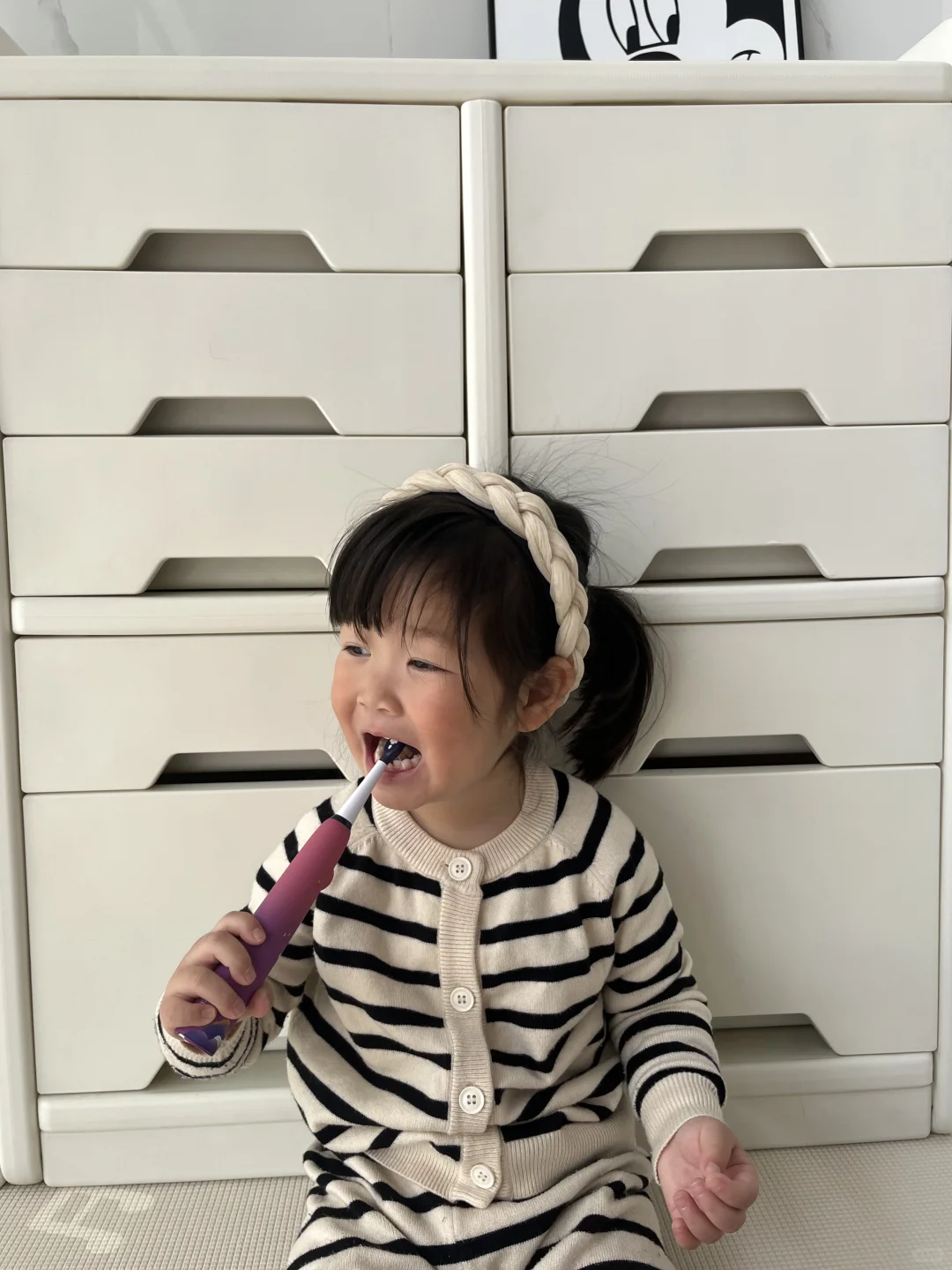 自己刷牙