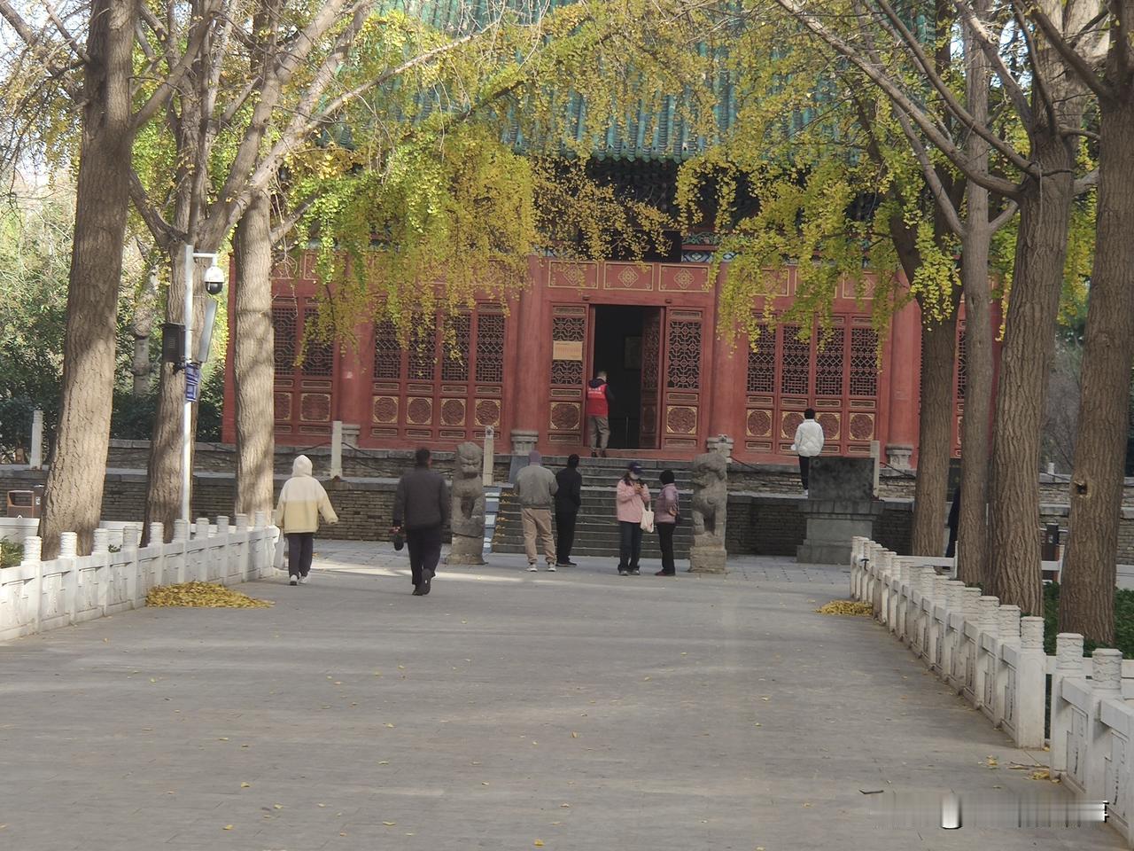 经常来人民公园转圈儿，但从未见过南门内的胡公祠开过门，今天遇到了！看到了开着门的