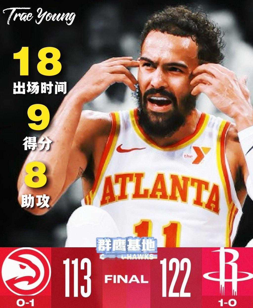 🦅// 在刚刚结束的NBA季前赛首战中，亚特兰大老鹰队经过四节激战，最终以11