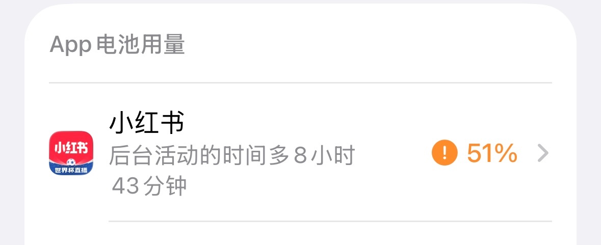 这个xhs真的有毛病 后台运行8个多小时 耗我这么多电 