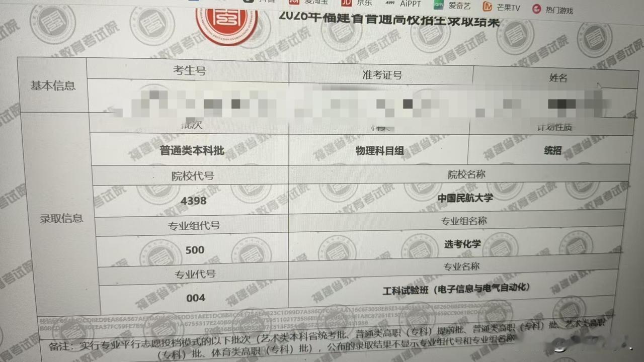 尘埃落定，妻侄儿被中国民航大学录取了。
今年有些院校专业组拆分得很细，热门工科单