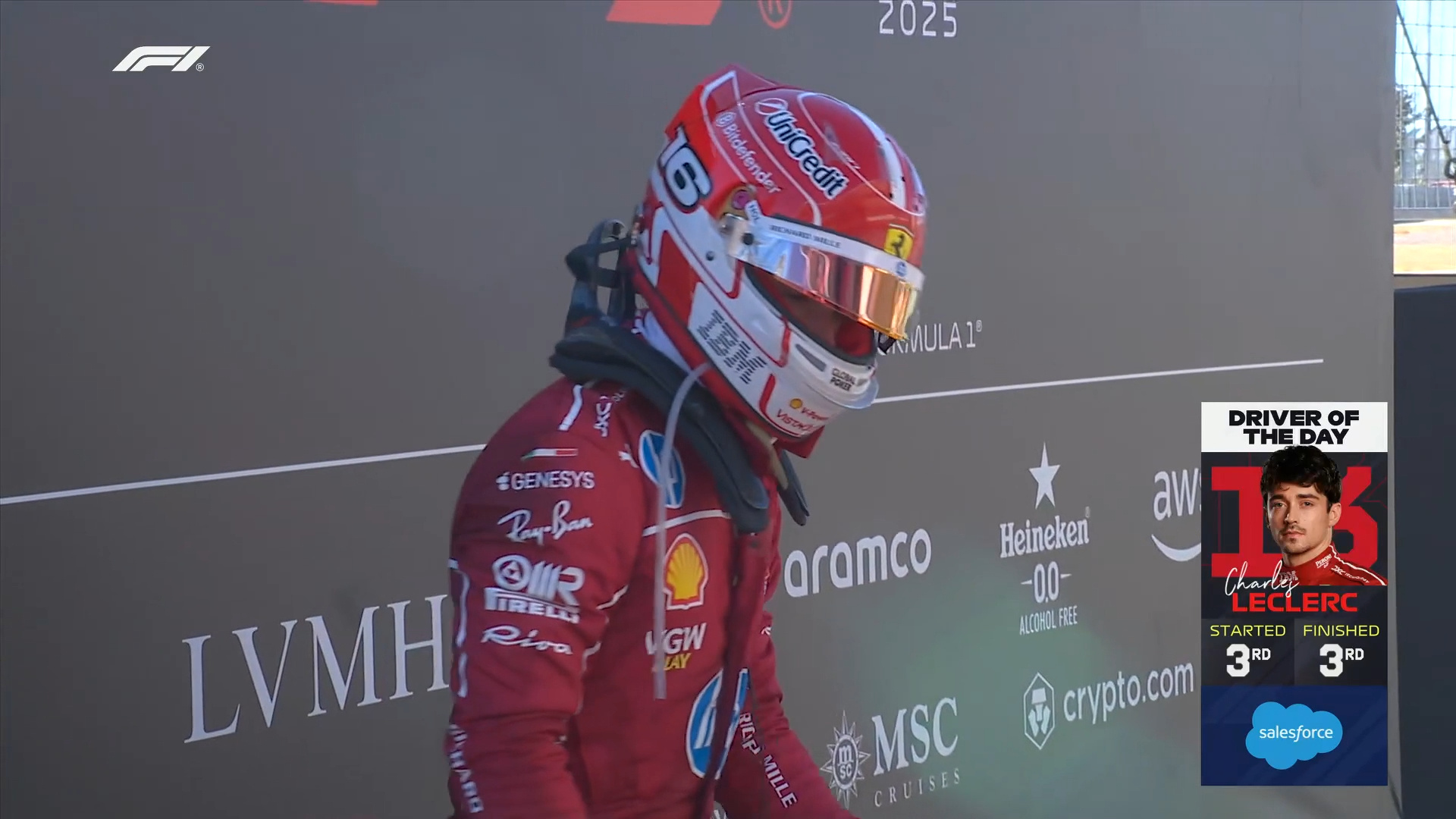勒克莱尔是车迷们票选的正赛最佳车手！F12025F1美国大奖赛 ​​​