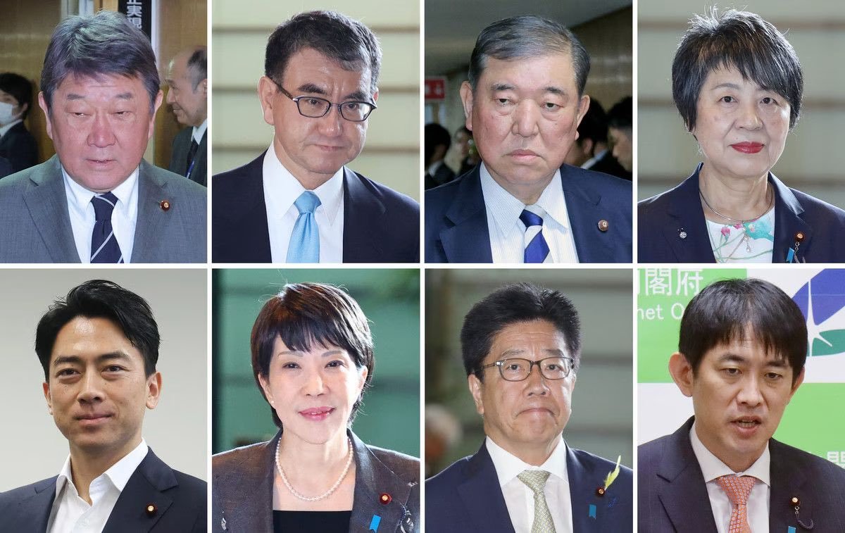 下个月，表示要竞争日本自民党总裁位子的已超过12人。这个乱立程度可以和东京都知事