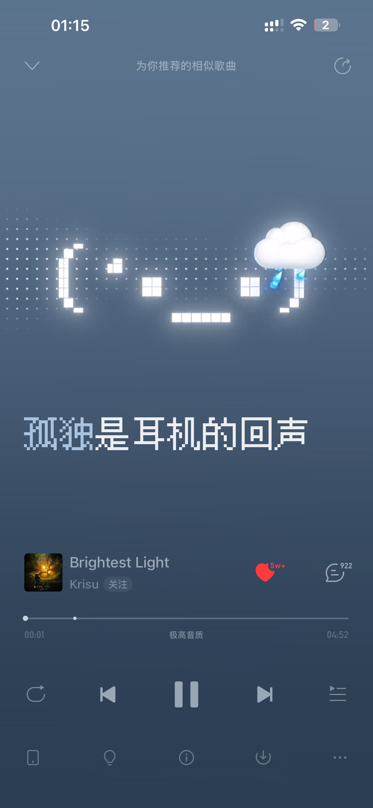 网易云这个表情像素播放器好可爱呀ouo喜欢一个人听歌的时候用这个播放器 💿 