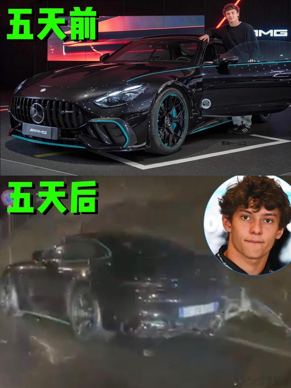 大v聊车 限速70开180，奔驰F1车手撞车被吊销驾照|||F1车手，被誉为全世