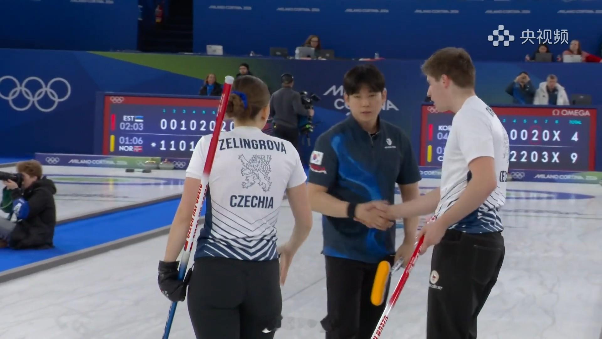 2026年米兰科尔蒂纳冬奥会 捷克9-4拿下韩国赢来首胜韩国不会一路输到底吧