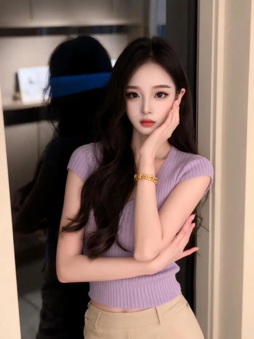 女生身材搭配技巧 女孩子穿搭灵感 辣妹穿搭姿势 穿搭灵感在线输出 金色细手链