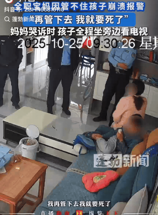 湖北，民警接到了一个奇怪的报警电话。到了报警人家里，一位全职妈妈向民警哭诉自己报